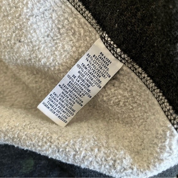 POLO RALPH LAUREN HOODIE Sweat Jacket Full Zip Charcoal Grey Faded Black Size XS - Picture 7 of 9